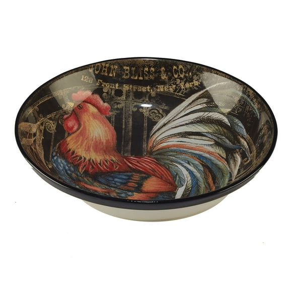 Certified International  Gilded Rooster Serving/Pasta Bowl