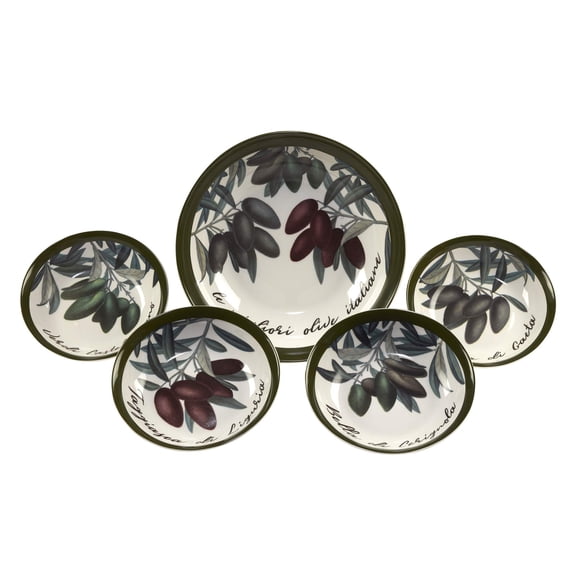 Certified International Olive d'Italia 5pc Pasta Set,