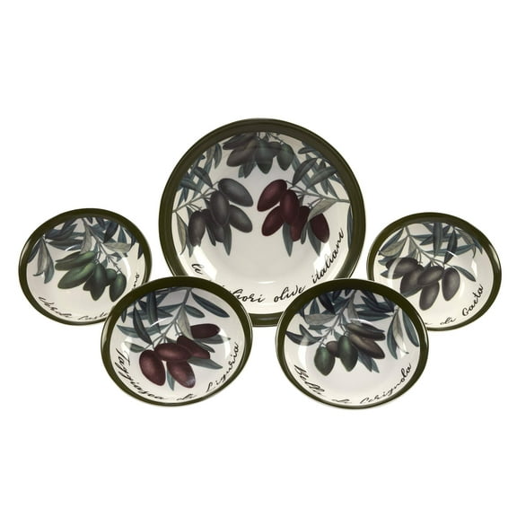 Certified International Olive d'Italia 5pc Pasta Set,