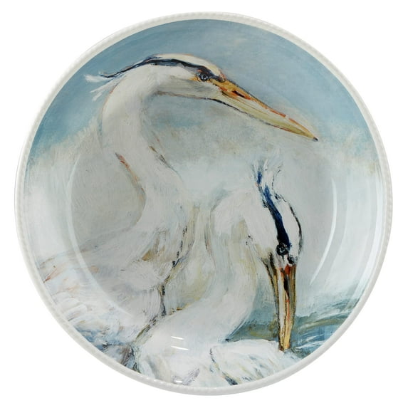 Certified International Shorebirds Serving Bowl, 144 oz, Multicolored