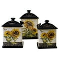 thumbnail image 1 of Certified International Stoneware Decorative Food Storage Canister, Set of 3, 1 of 1