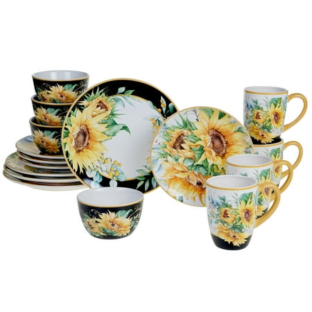 Sunflower Fields 16pc Dinnerware Set
