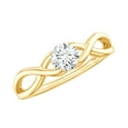 thumbnail image 1 of Rosec Jewels Lab Created Diamond Infinity Promise Engagement Ring for Women (5 mm, Ef-Vs Quality) - Half Carat Diamond Ring, 18K Yellow Gold, US 6.00, 1 of 8