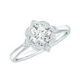 thumbnail image 1 of Rosec Jewels Certified Lab Grown Diamond Art Deco Engagement Ring, EF-VS Quality, 10K White Gold, US 7.00, 1 of 9