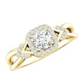 thumbnail image 1 of Rosec Jewels Certified Lab Grown Diamond Classic Engagement Ring for Women, EF-VS Quality, 18K Yellow Gold, US 10.00, 1 of 8