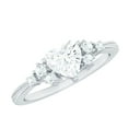 thumbnail image 1 of Certified Lab Grown Diamond Heart Promise Engagement Ring - EF-VS Quality, 925 Sterling Silver, US 9.00, 1 of 9