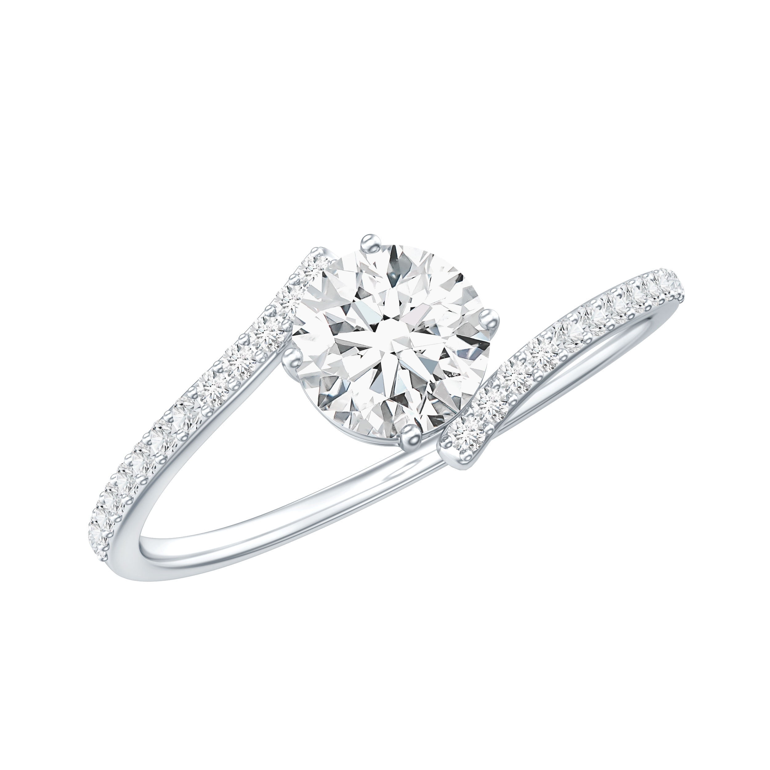 Certified Lab Grown Diamond Promise Engagement Ring - EF-VS Quality ...