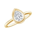thumbnail image 1 of Certified Lab Grown Diamond Pear Shaped Solitaire Ring - 0.6 Carat - EF-VS Quality, 14K Yellow Gold, US 3.00, 1 of 8