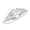thumbnail image 1 of Rosec Jewels Certified Lab Grown Diamond Vintage Engagement Ring - EF-VS Quality - Ready To Gift, 18K White Gold, US 5.50, 1 of 8