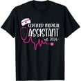 thumbnail image 1 of Certified Medical Assistant Est 2024 Graduation Graduate CMA T-Shirt, 1 of 4