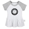 thumbnail image 1 of Certified Milk Tester Funny Dresses For Baby, Newborn Babies Skirts, Infant Princess Dress, 0-24M Kids Graphic Clothes (Gray Raglan Dresses, 0-6 Months), 1 of 4