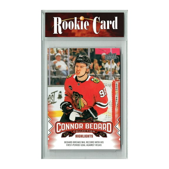 Certified Mint+ 2023 Upper Deck Connor Bedard Collection #16 Breaks NHL Record Rookie Card