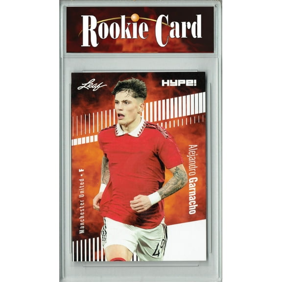 Certified Mint+ Alejandro Garnacho 2023 Leaf HYPE! #99A Only 5000 Made! Rookie Card Manchester United