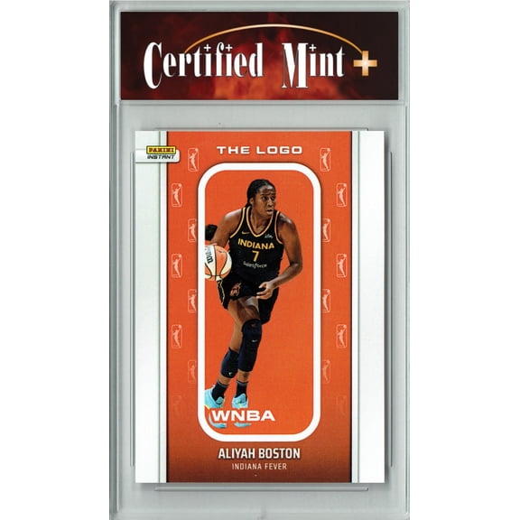 Certified Mint+ Aliyah Boston 2025 WNBA The Logo #LOGO-17 Only 1,447 Made Rare Trading Card Indiana Fever