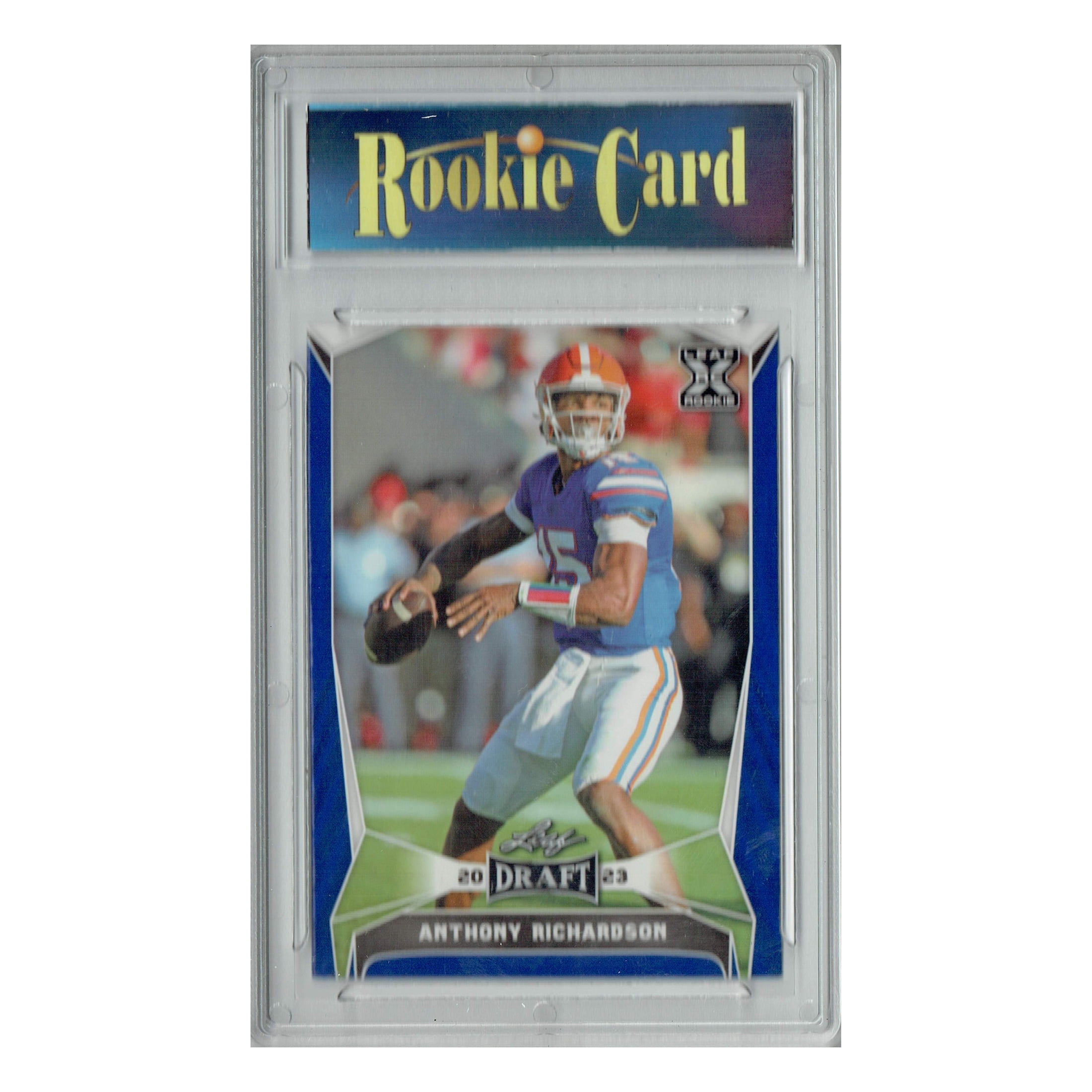 Certified Mint+ Anthony Richardson 2023 Leaf Football #40 Blue SP Florida Rookie Card