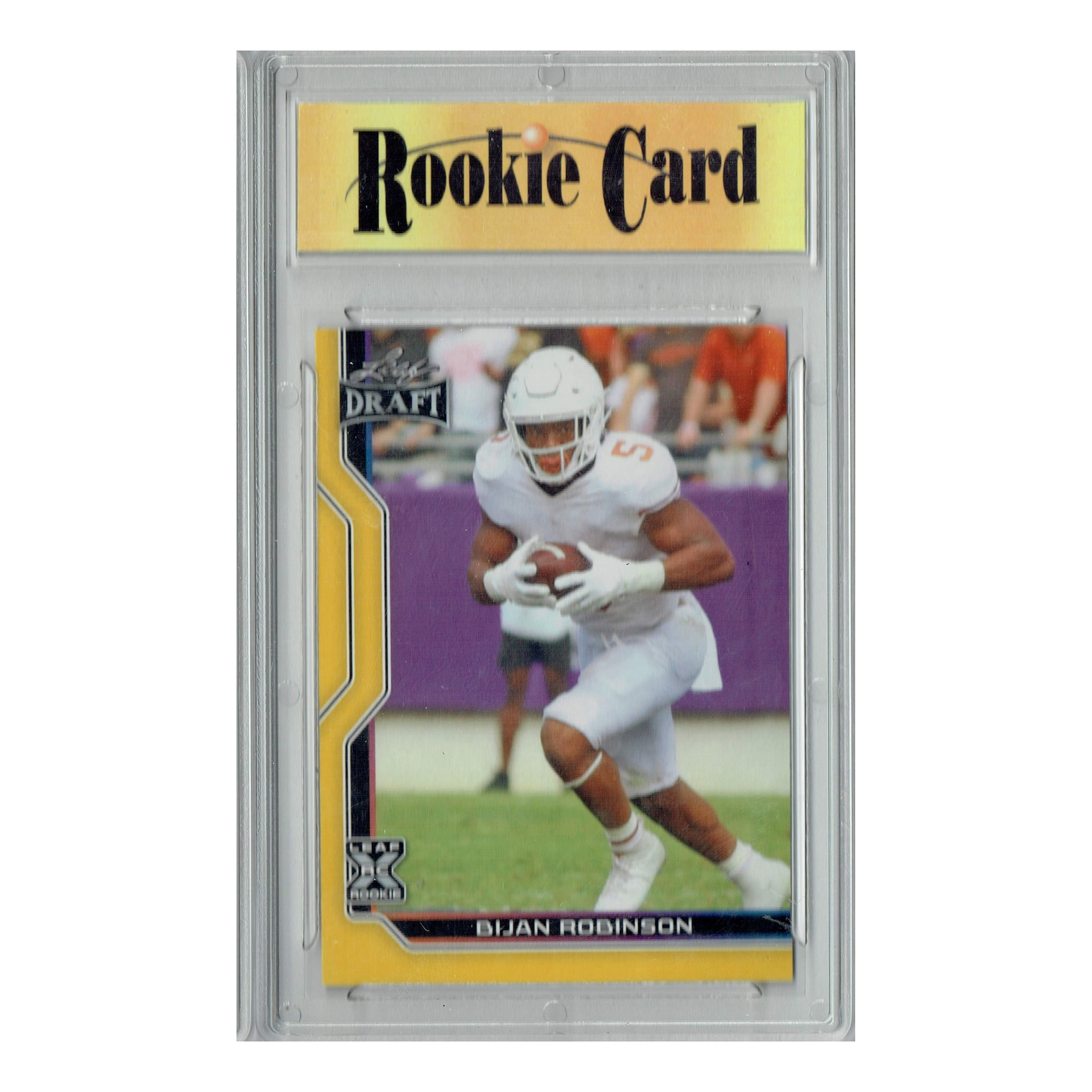 Certified Mint+ Bijan Robinson 2023 Leaf Football #B1-4 Gold Special Edtn. Rookie Card