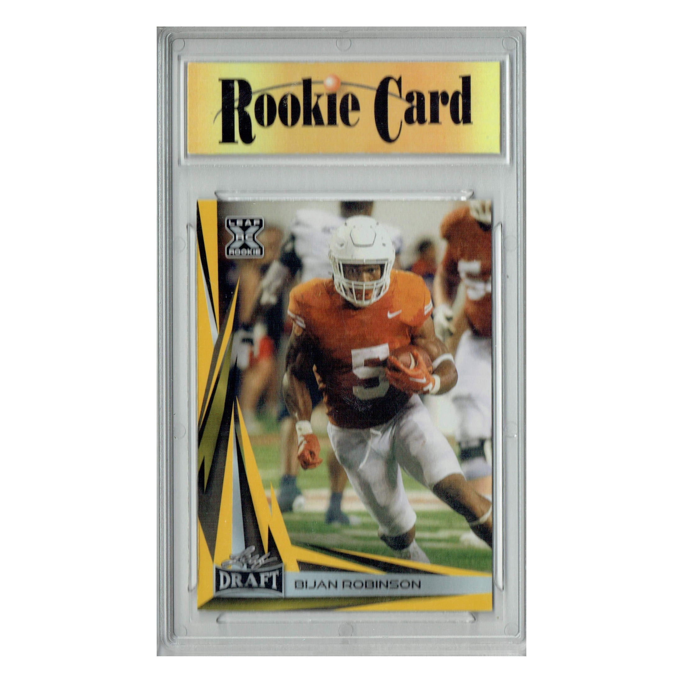 Certified Mint+ Bijan Robinson 2023 Leaf Football #B2-4 Gold Special Edition Rookie Card