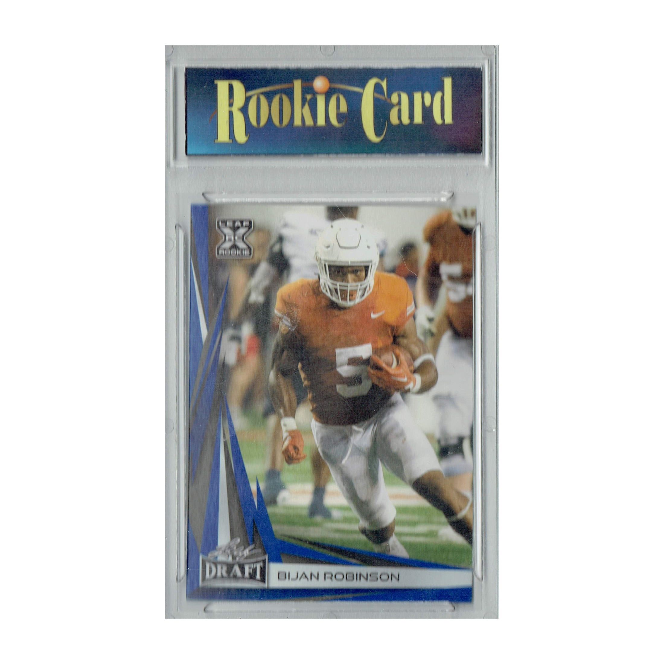 Certified Mint+ Bijan Robinson 2023 Leaf Football #B2-6 Blue Special Edition Rookie Card