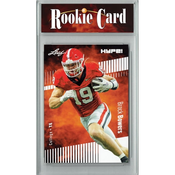 Certified Mint+ Brock Bowers 2023 Leaf HYPE! #104 Only 5000 Made! Rookie Card Georgia Bulldogs