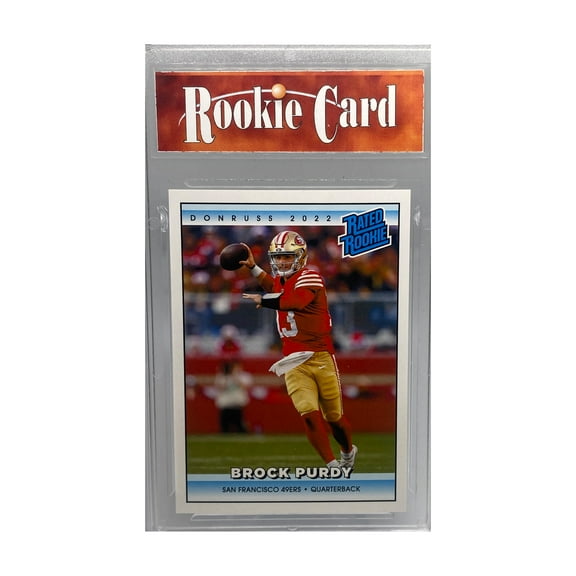 Certified Mint+ Brock Purdy 2022 Rated Rookie #RR44 1/4094 Made! Retro Donruss Rookie Card