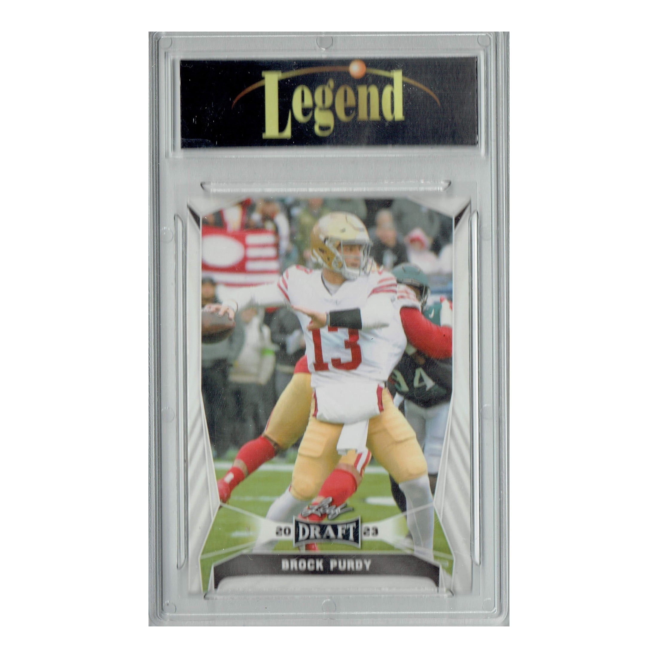 Certified Mint+ Brock Purdy 2023 Leaf Football #19 Trading Card