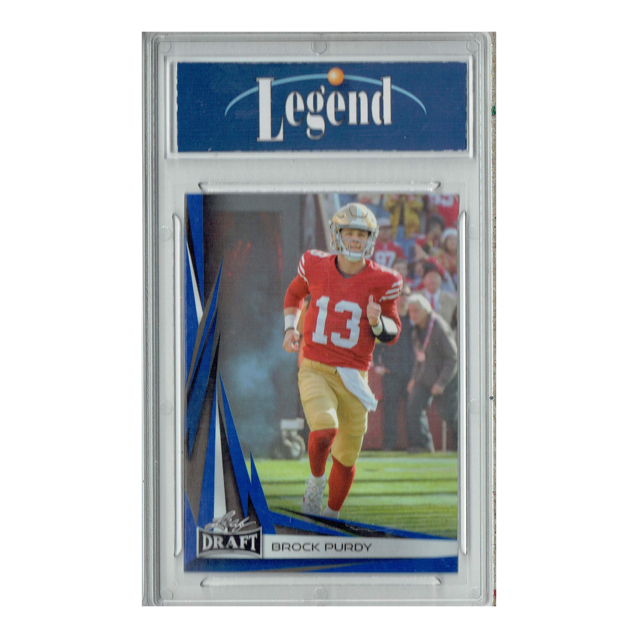 Certified Mint+ Brock Purdy 2023 Leaf Football #B2-1 Blue SP Special Edition 49ers Card