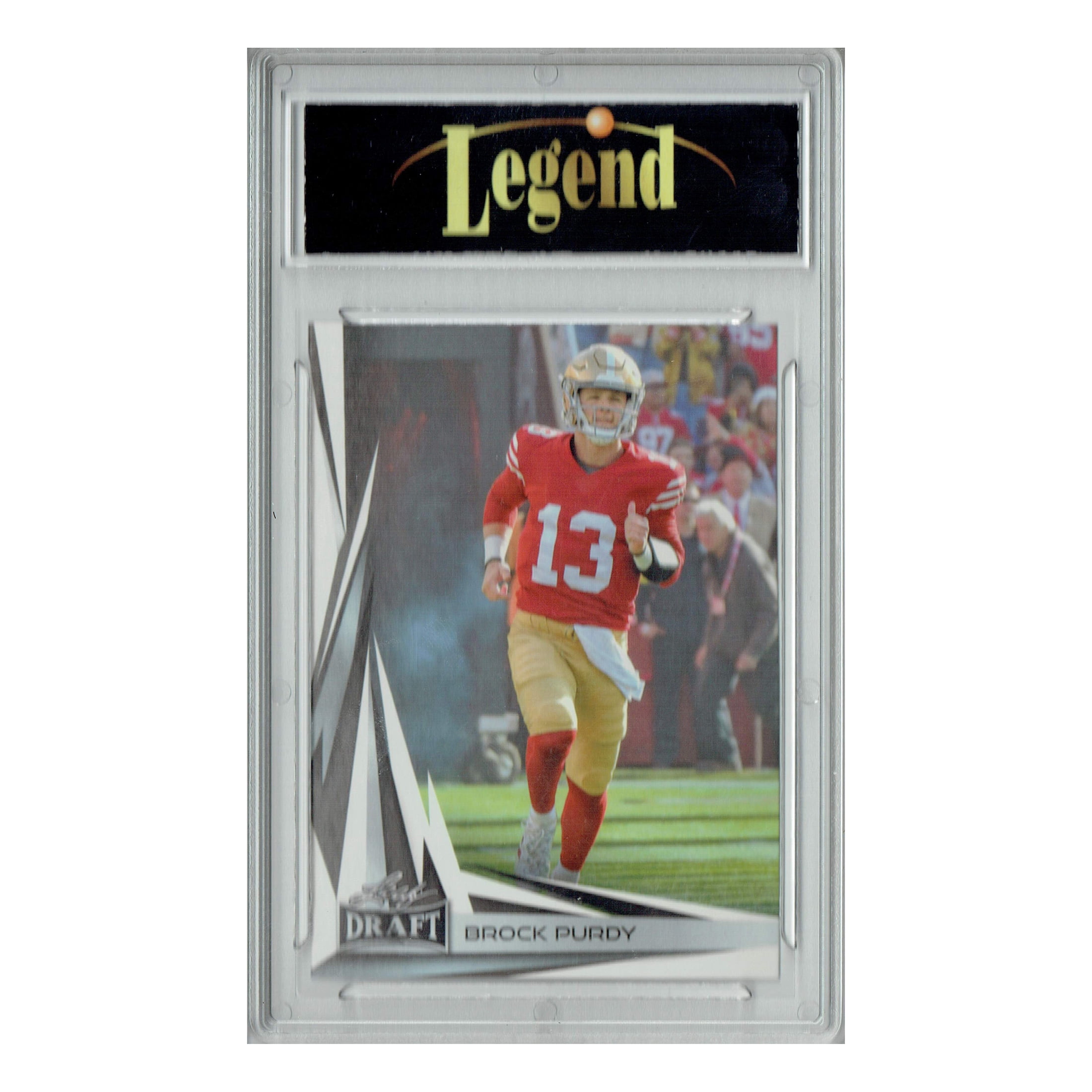 Certified Mint+ Brock Purdy 2023 Leaf Football #B2-1 Special Edition Trading Card