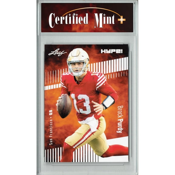 Certified Mint+ Brock Purdy 2023 Leaf HYPE #105 Only 5000 Made Rare Trading Card San Francisco 49ers