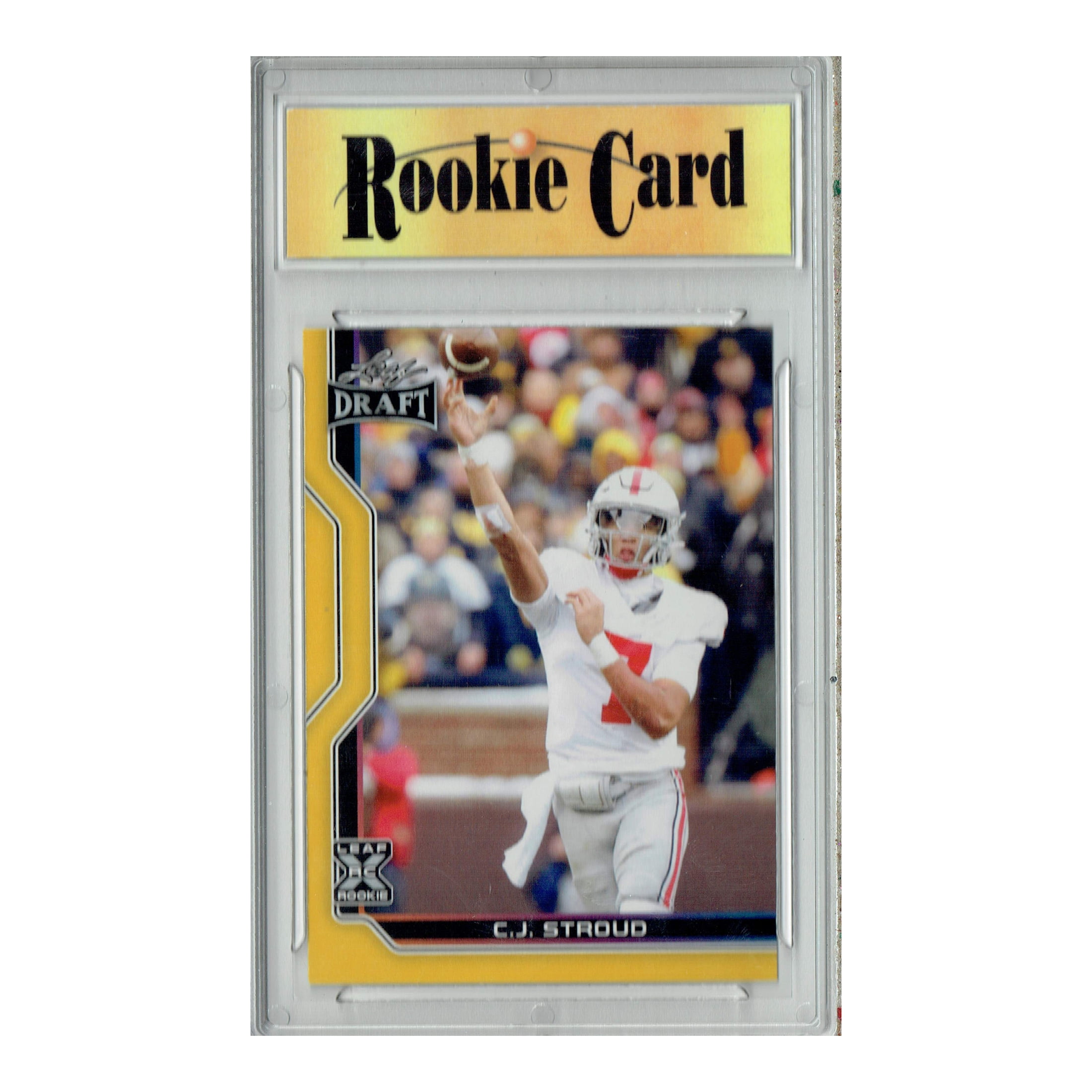 Certified Mint+ C.J. Stroud 2023 Leaf Football #B1-6 Gold SP Special Edition Rookie Card Houston Texans