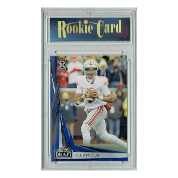 Certified Mint+ C.J. Stroud 2023 Leaf Football #B2-8 Blue SP Special Edition Rookie Card Houston Texans