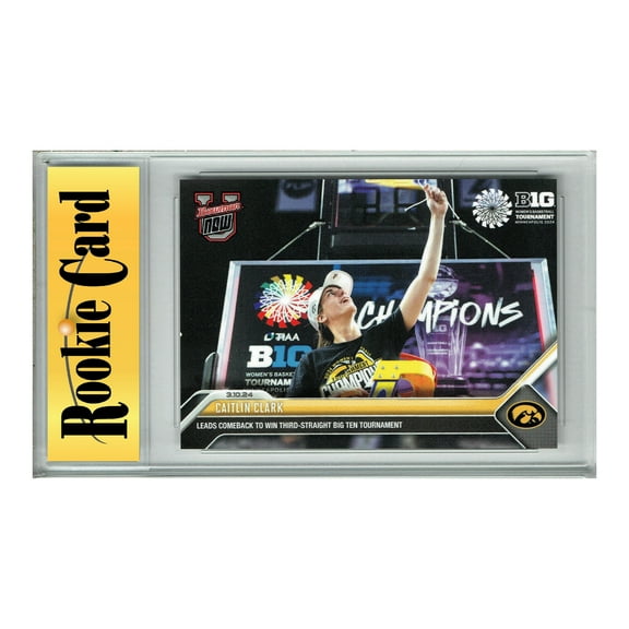 Certified Mint+ Caitlin Clark 2023 Bowman University Now #64 3rd Big 10 Rookie Card Indiana Fever