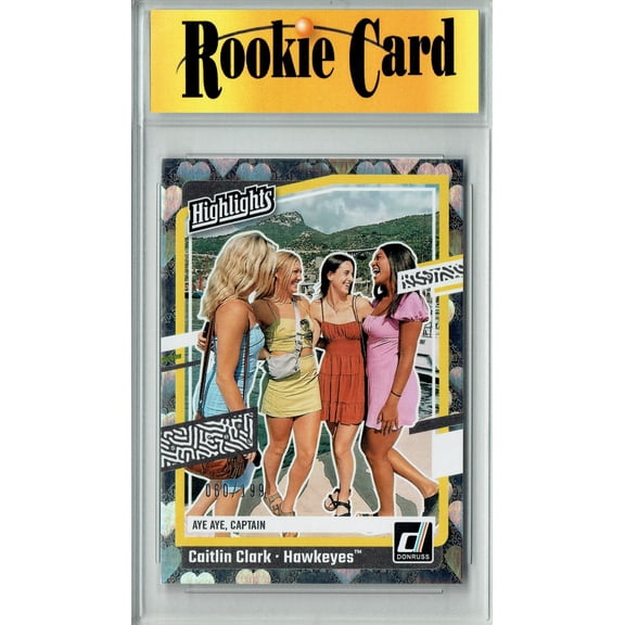 Certified Mint+ Caitlin Clark 2024 Panini America #H14 Hearts Foil #60/199 Rookie Card Indiana Fever