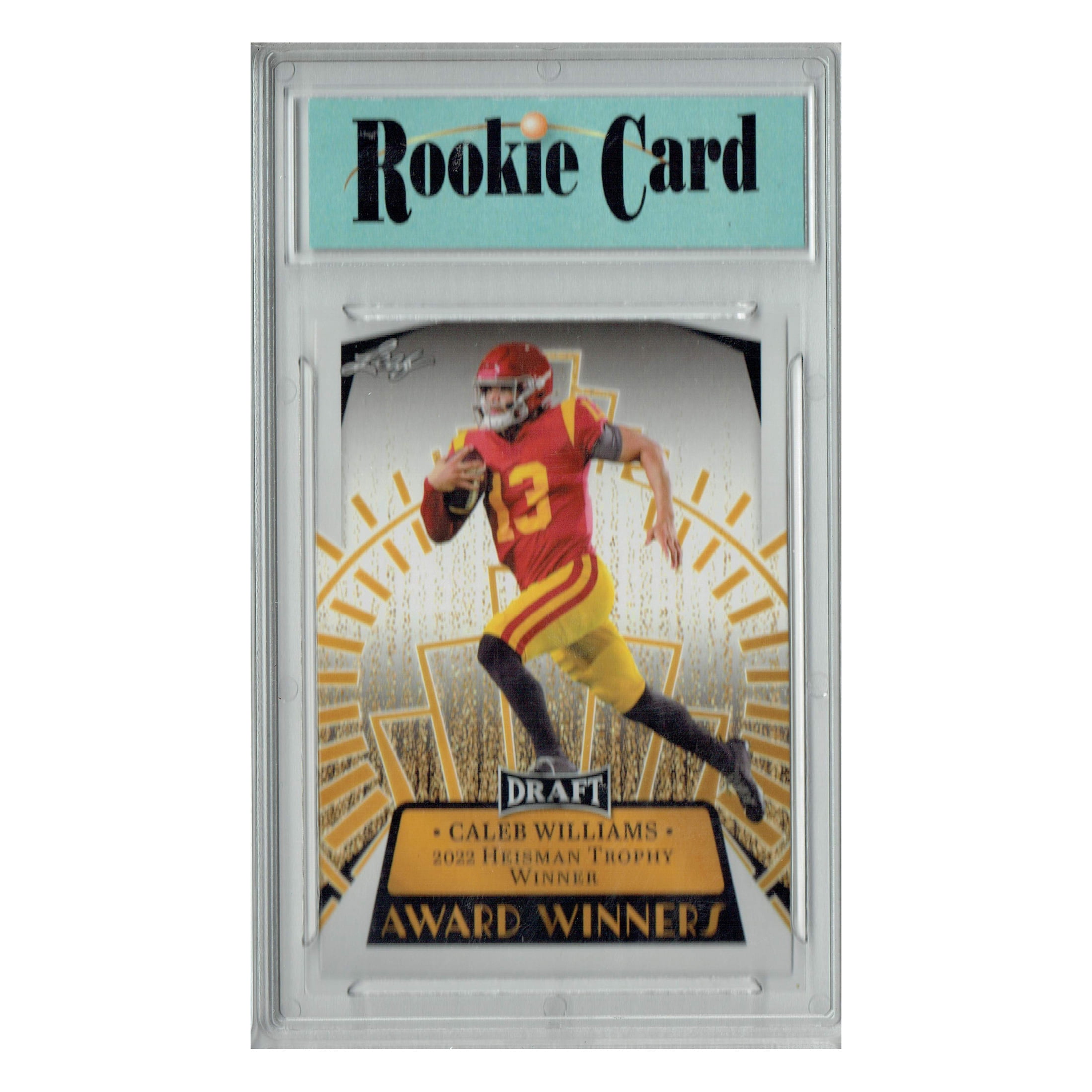 Certified Mint+ Caleb Williams 2023 Leaf Football #14 Award Winners Rookie Card