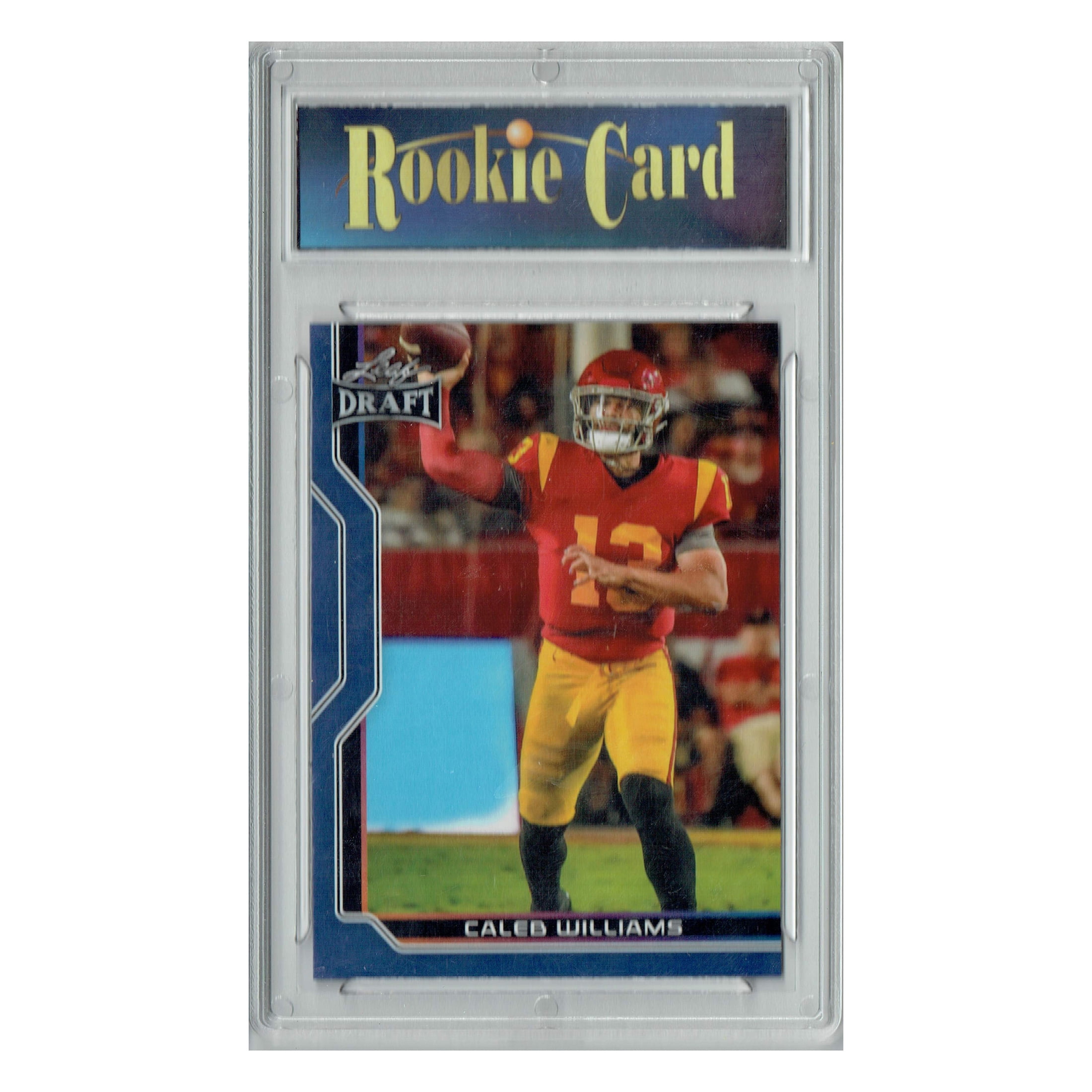 Certified Mint+ Caleb Williams 2023 Leaf Football #B1-2 Blue Special Edtn. Rookie Card