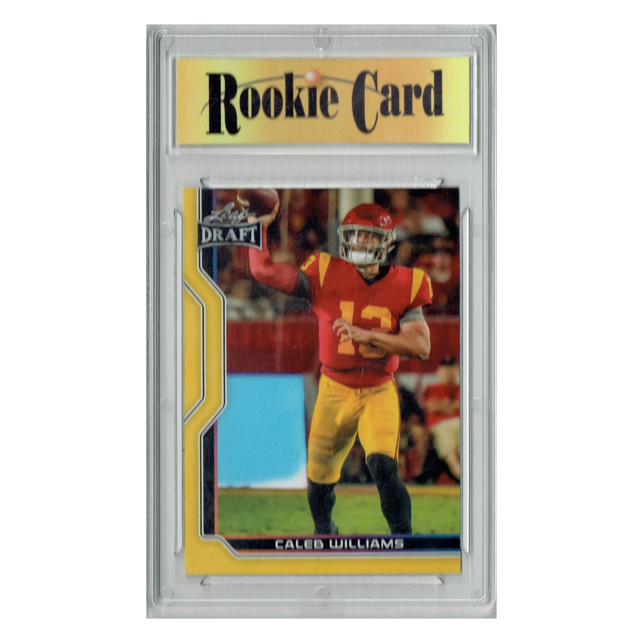 Certified Mint+ Caleb Williams 2023 Leaf Football #B1-2 Gold Special Edtn. Rookie Card