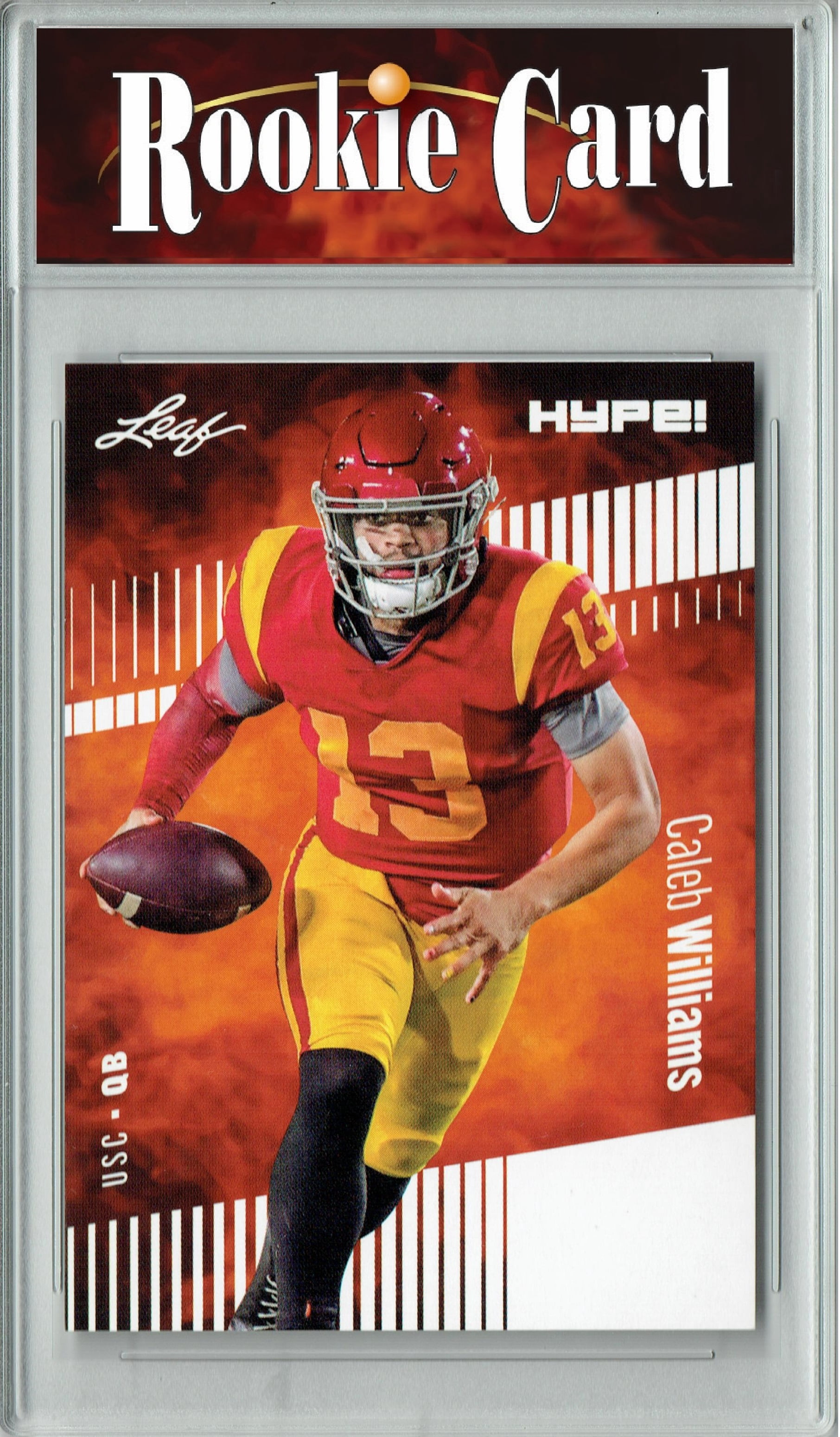 Certified Mint+ Caleb Williams 2023 Leaf HYPE! #107 Only 5000 Made! Rookie Card USC Trojans Football