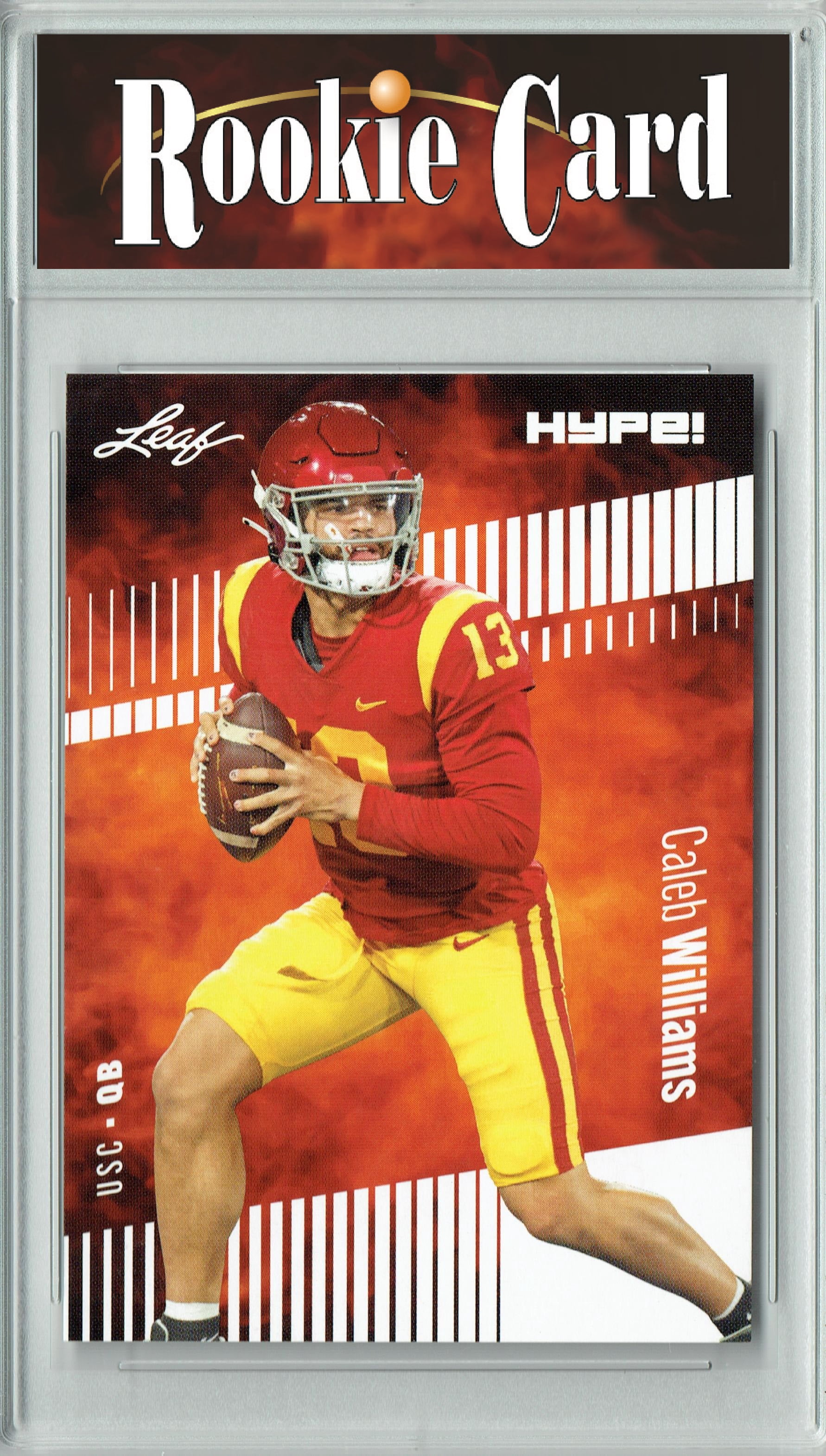 Certified Mint+ Caleb Williams 2023 Leaf HYPE! #107A Only 5000 Made! Rookie Card USC Trojans Football