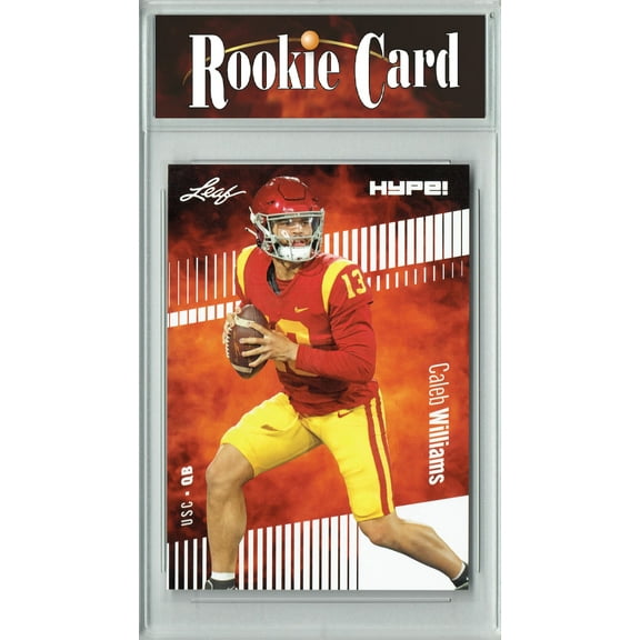 Certified Mint+ Caleb Williams 2023 Leaf HYPE! #107A Only 5000 Made! Rookie Card USC Trojans Football