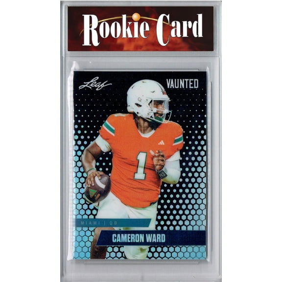 Certified Mint+ Cameron Cam Ward 2024 Leaf Vaunted Metal #VM-01 Black 7 Made Rookie Card Tennessee Titans