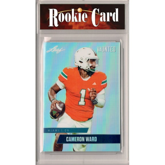 Certified Mint+ Cameron Cam Ward 2024 Leaf Vaunted Metal #VM-01 Silver 25 Made Rookie Card Tennessee Titans