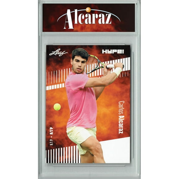 Certified Mint+ Carlos Alcaraz 2023 Leaf HYPE! #108A Only 5000 Made! Rare Trading Card