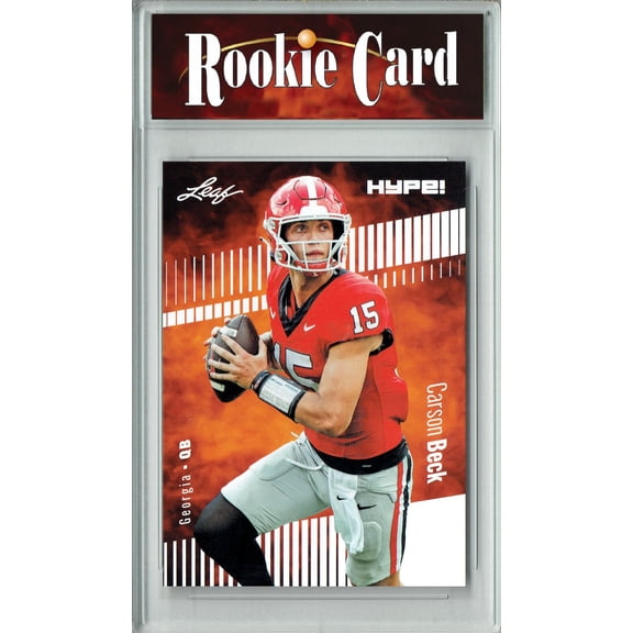 Carson Beck Rookie Card Miami Hurricanes Football Trading Card 2024 Leaf Hype #139A Only 5000 Made Certified Mint+