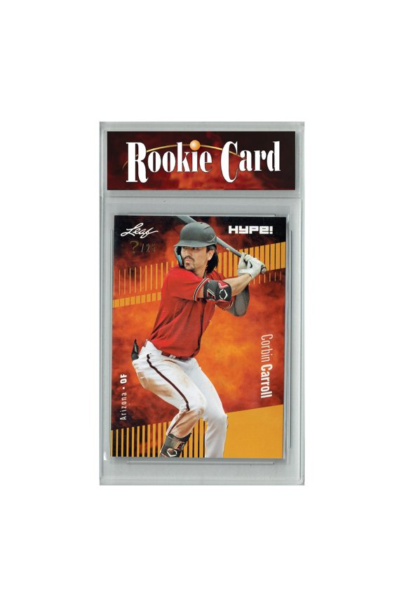 Certified Mint+ Corbin Carroll 2023 Leaf HYPE! #109 Gold SP, Just 25 Made Rookie Card Diamondbacks
