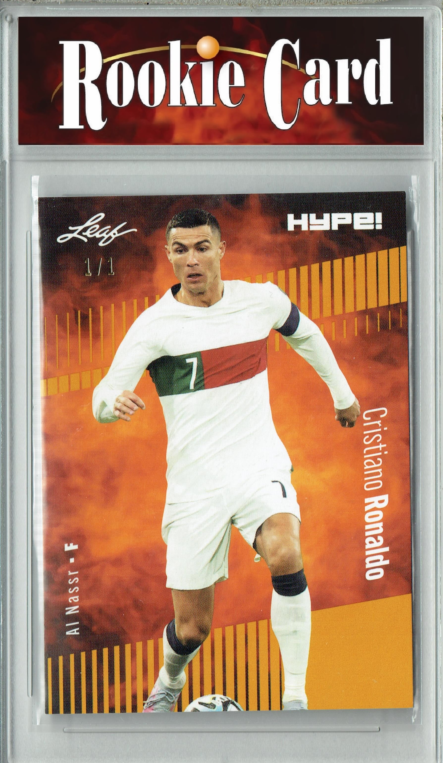 Certified Mint+ Cristiano Ronaldo 2023 Leaf HYPE #110a Gold Blank 