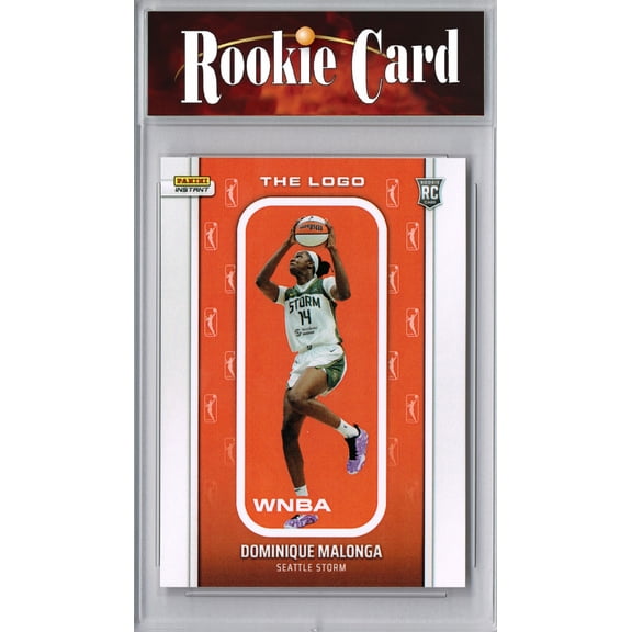 Certified Mint+ Dominique Malonga 2025 WNBA The Logo #LOGO-28 Only 1,447 Made Rookie Card Seattle Storm