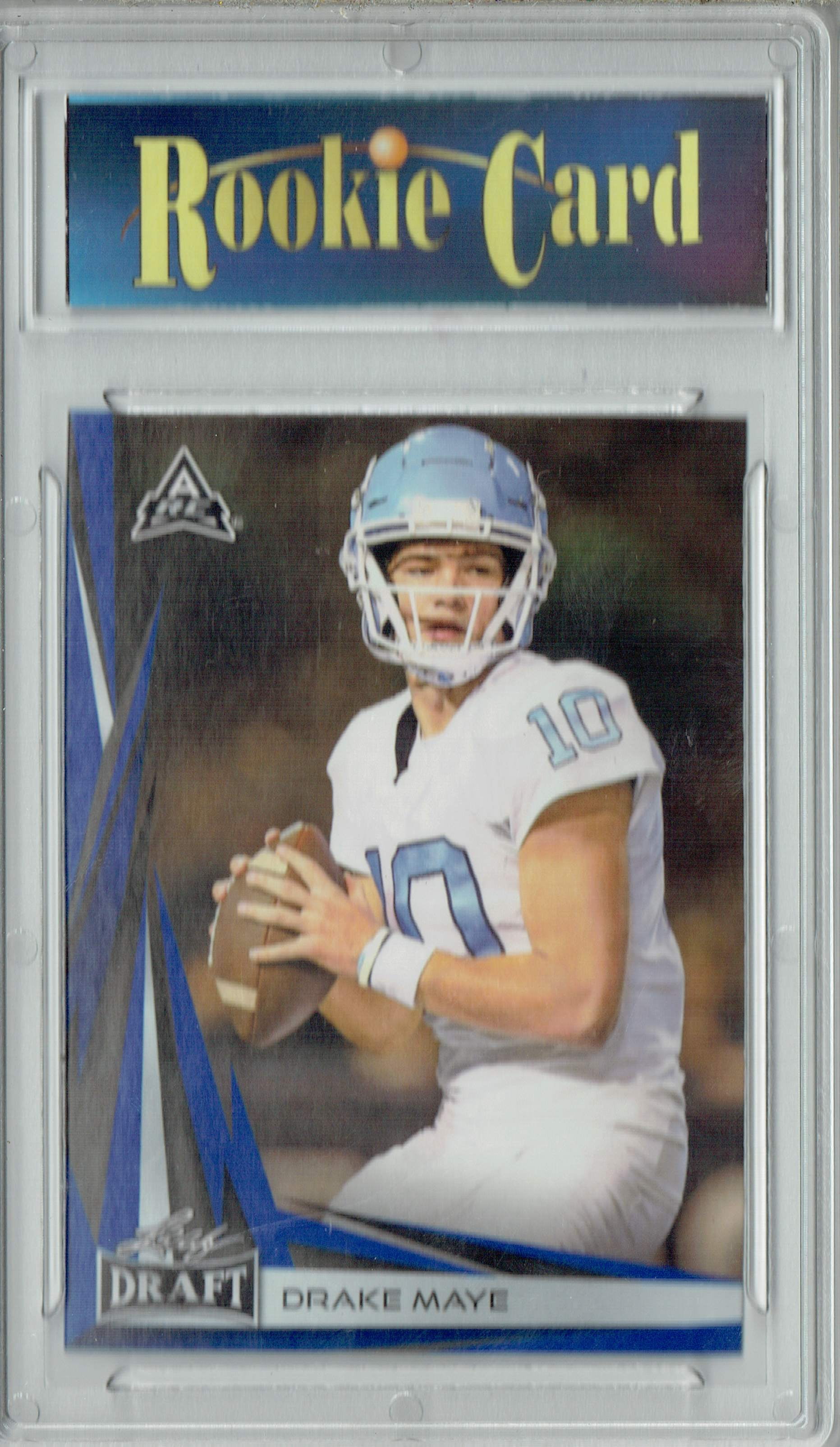 Drake Maye Rookie Card Football Trading Card 2023 Leaf #B2-8 Blue Special Edition  Certified Mint+