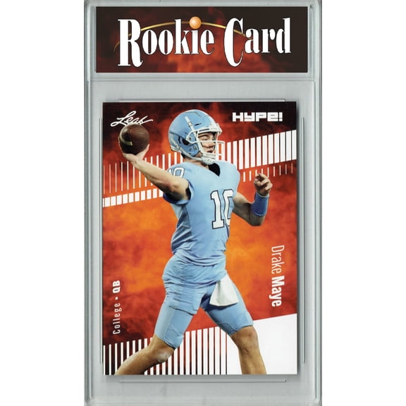 Certified Mint+ Drake Maye 2023 Leaf HYPE! #114 Only 5000 Made! Rookie Card New England Patriots