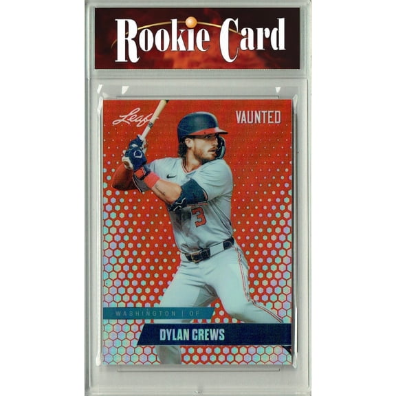 Certified Mint+ Dylan Crews 2024 Leaf Vaunted Metal #VM-08 Orange Only 3 Made Rookie Card Washington Nationals