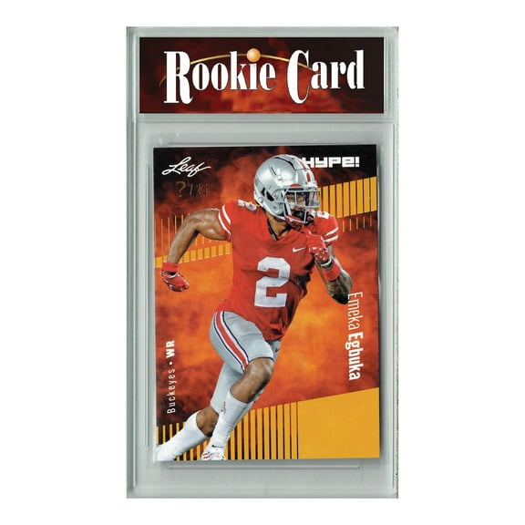 Certified Mint+ Emeka Egbuka 2023 Leaf HYPE! #116 Gold SP, Just 25 Made Rookie Card
