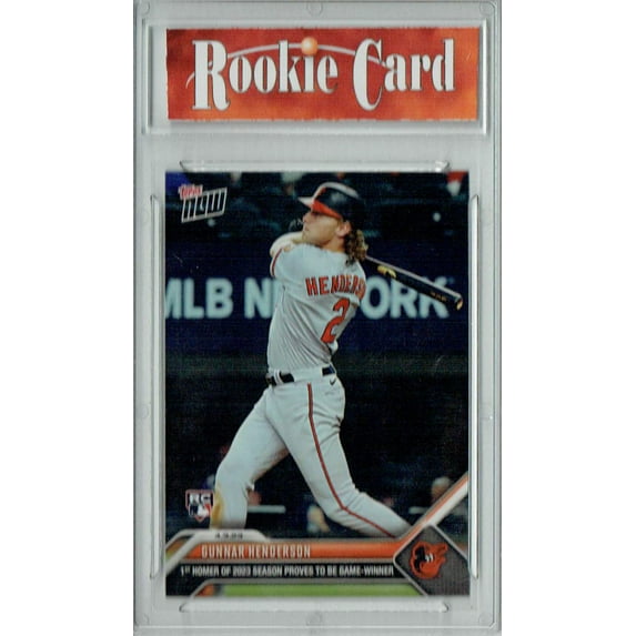 Certified Mint+ Gunnar Henderson 2023 Topps Now #42 Game Winner Rookie Card